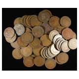 (65) INDIAN CENTS FROM THE 80'S, 90'S, 00'S