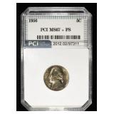 1956 JEFFERSON NICKEL PCI SUPERB GEM BU FS