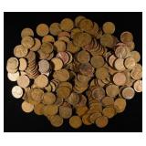 (200) 1955 'S' MINT WHEAT CENT