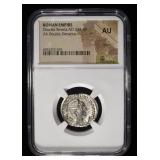 OTACILIA SEVERA, AD 244-49 NGC AU-MARKS