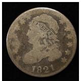 1821 BUST DIME GOOD
