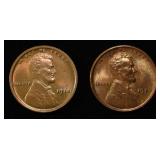 1918 & 1926 LINCOLN CENTS BU