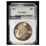 1896 MORGAN DOLLAR PCI SUPERB GEM BU
