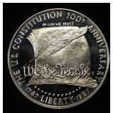 1987-S $1 COMMEM CONSTITUTION BICENTENNAL PR DCAM