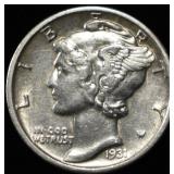 1931-S MERCURY DIME BU