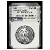 1983 EDMONTON GAMES DOLLAR PCI PERFECT GEM BU