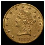 1859 $10 LIBERTY GOLD AU/BU