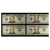 (4) $20 STAR NOTES