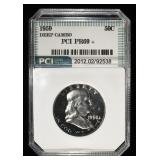 1959 PROOF FRANKLIN HALF PCI SUPERB GEM+ BU DCAM