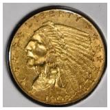 1908 $2.50 INDIAN GOLD CH BU