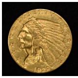 1929 $2.50 INDIAL GOLD GEM BU
