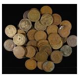 (50) INDIAN HEAD CENT