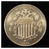1878 SHIELD NICKEL GEM PROOF