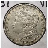1881 MORGAN DOLLAR VF