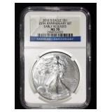 2011 AMERICAN SILVER EAGLE NGC MS70