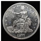1877-S TRADE DOLLAR NICE BU SOME OLD CLEANING