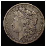 1891-O MORGAN DOLLAR VF