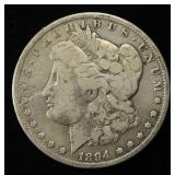1894-O MORGAN DOLLAR VG