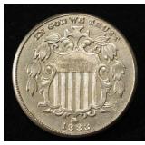 1883 SHIELD NICKEL CH BU