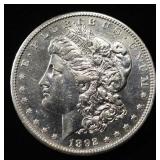 1892-S MORGAN DOLLAR NICE AU/UNC