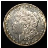 1893 MORGAN DOLLAR CH AU/ UNC PL SURFACES