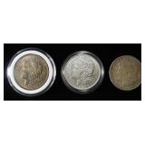 1921 P,S,D MORGAN DOLLARS