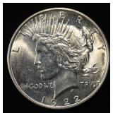 1922-D PEACE DOLLAR BU