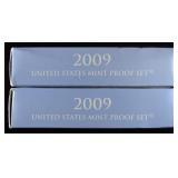 (2) 2009 US MINT PROOF SETS