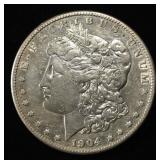 1904-S MORGAN DOLLAR XF