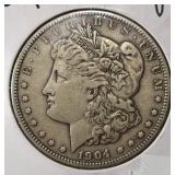 1904 MORGAN DOLLAR VF