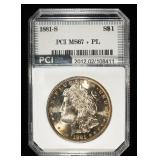 1881-S MORGAN DOLLAR PL PCI SUPERB GEM BU