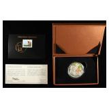 PAINTED DEER FAWN 0.999 SILVER COIN & STAMP