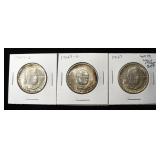 1947-P,D,S BOOKER T WASHINGTON COMMEM SET GEM BU