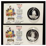 (2) DISNEY 0.5 OZ 0.999 SILVER ROUND