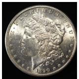 1890-S MORGAN DOLLAR AU/BU