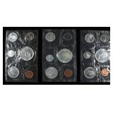 1966 & (2) 1967 CANADIAN SILVER PROOFLIKE SETS