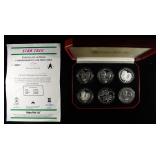 STAR TREK COMMEM COINS SET OF 6