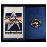 1991 STAR TREK 25TH ANNIV. 1 0Z 0.999 SILVER ROUND