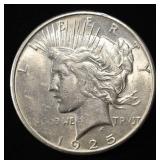 1925-S PEACE DOLLAR AU/BU