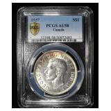 1937 $1 CANADA PCGS AU58