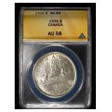 1936 $1 CANADA ANACS AU58