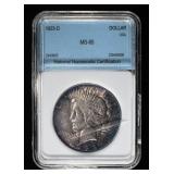 1923-D PEACE DOLLAR NNC GEM BU