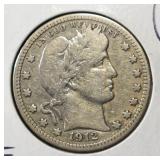 1912 BARBER QUARTER XF