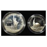 1986-S SET STATUE OF LIBERTY 2 PIECE PR