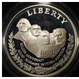 1991-S $1 COMMEM MOUNT RUSHMORE GOLDEN ANNIV PR