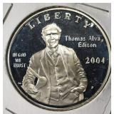2004-P $1 COMMEM THOMAS ALVA EDISON PR