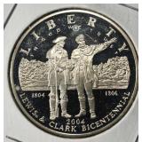 2004-P $1 COMMEM LEWIS AND CLARK BICENTENNIAL PR