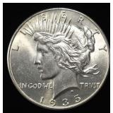 1935 PEACE DOLLAR CH BU