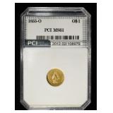 1855-O $1 GOLD TYPE 1 PCI BU