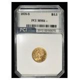 1878-S $2.50 LIBERTY GOLD CH TO GEM BU